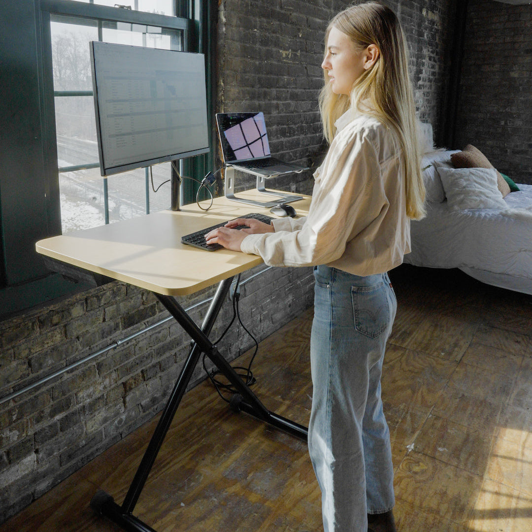 Lillipad Electric Floor to Stand Desk — Fully Assembled