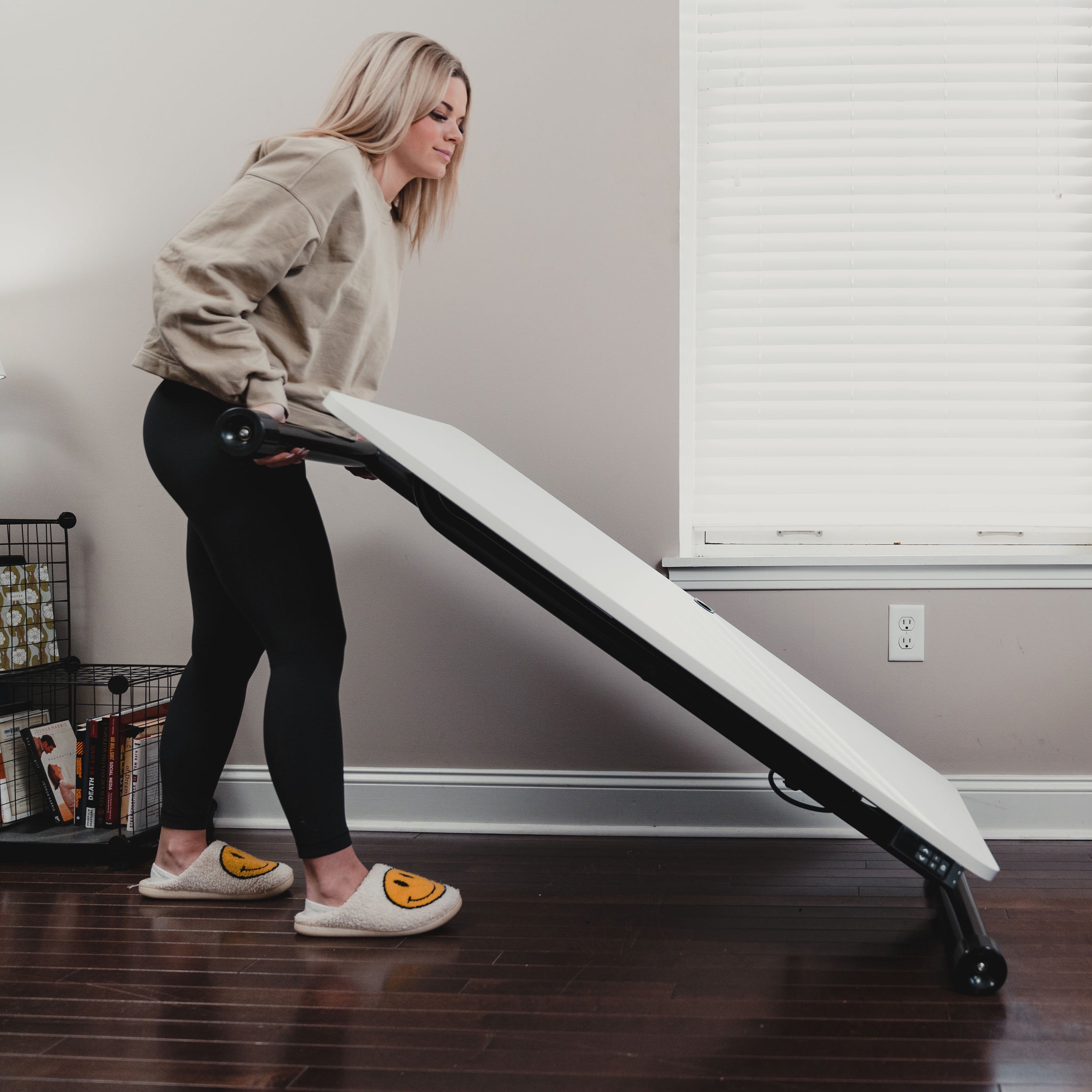 Lillipad Electric Floor to Stand Desk — Fully Assembled