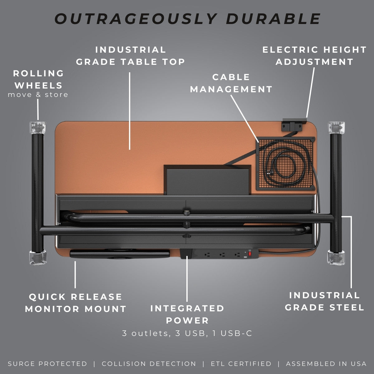 Lillipad Foldable Electric Standing Desk