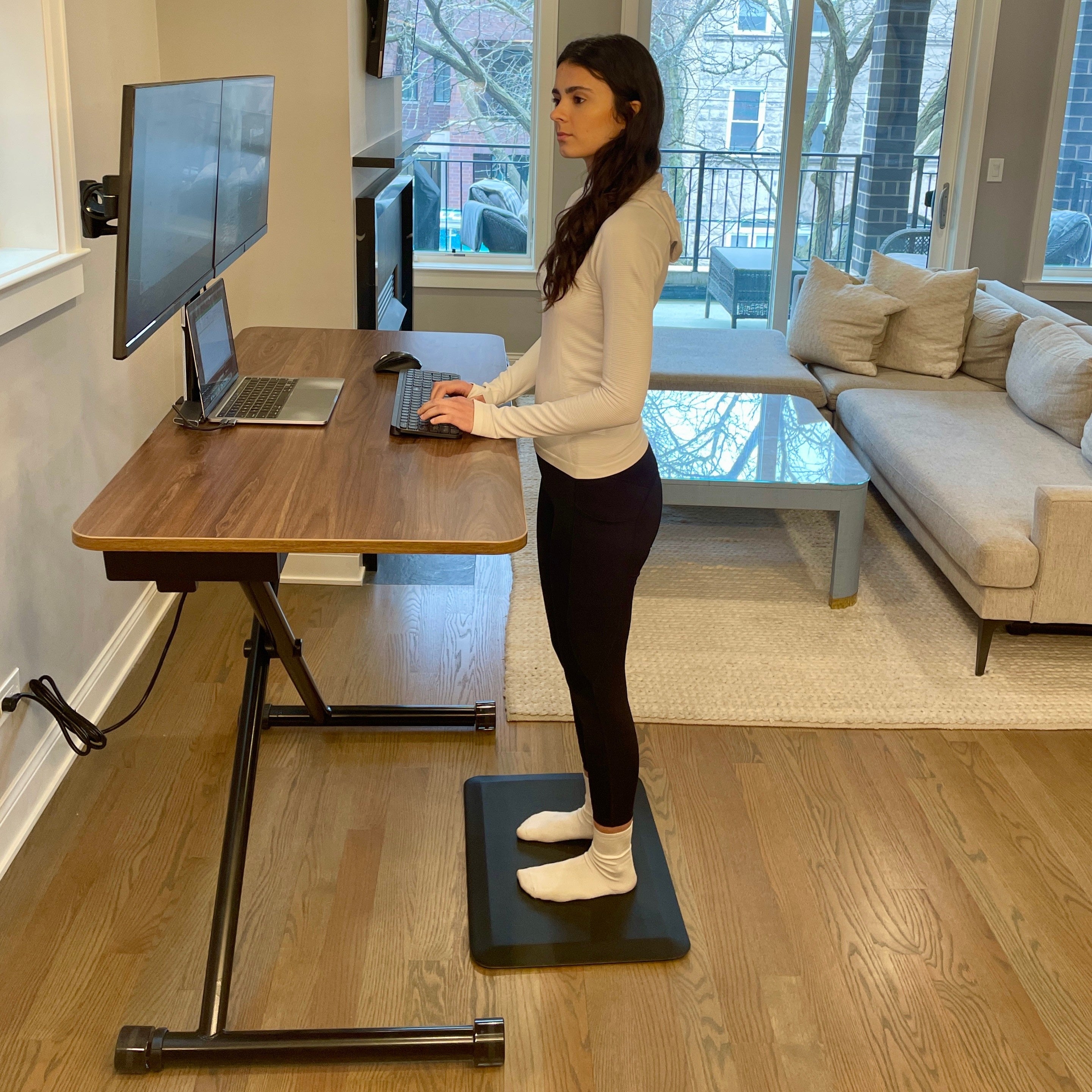 Lillipad Electric Floor to Stand Desk — Fully Assembled